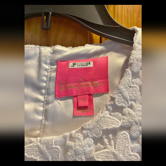Lily Pulitzerwhite Sleeveless Dress. - Picture 3 of 3